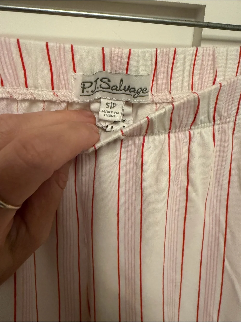 PJ Salvage Feeling Loved Striped Pajama Pants Size Small Striped pull on lounge